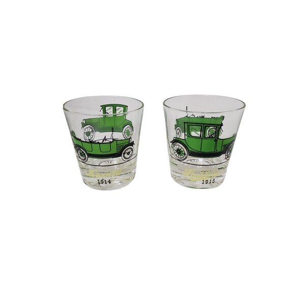 Hazel Atlas Other - Set Of 2 Vintage Hazel Atlas 8oz. Small 1915 Studebaker 1914 "Maxwell" Drink Gla